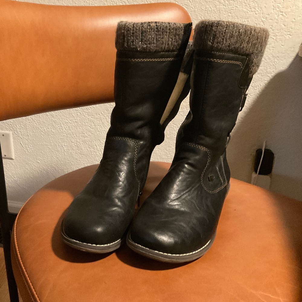 Remonte Tex Sweater Cuff Fleece Lined Boots